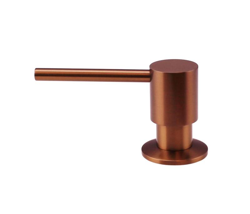 Pure.Sink Elite Steel Shine vestavný dávkovač mýdla PVD měď nahoře doplnitelný PS9010-62