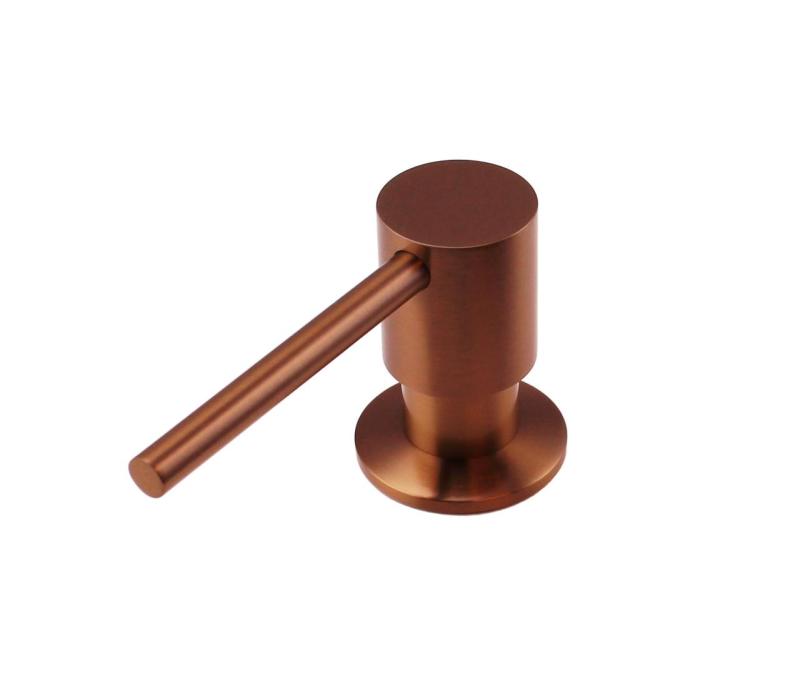 Pure.Sink Elite Steel Shine vestavný dávkovač mýdla PVD měď nahoře doplnitelný PS9010-62