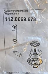 Franke nerezová odtoková sada Sirius, 1 vana, 1 středový přepad 112.0669.678