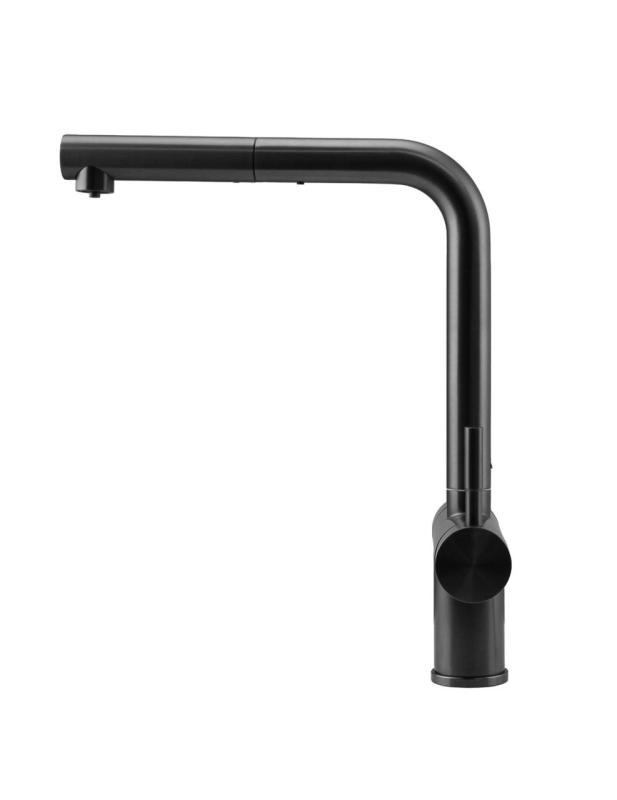 Pure.Sink Elite Steel Clear-S PVD gun metal 3-cestná kuchyňská baterie s výsuvným výtokem a filtrovanou vodou PS8120-61