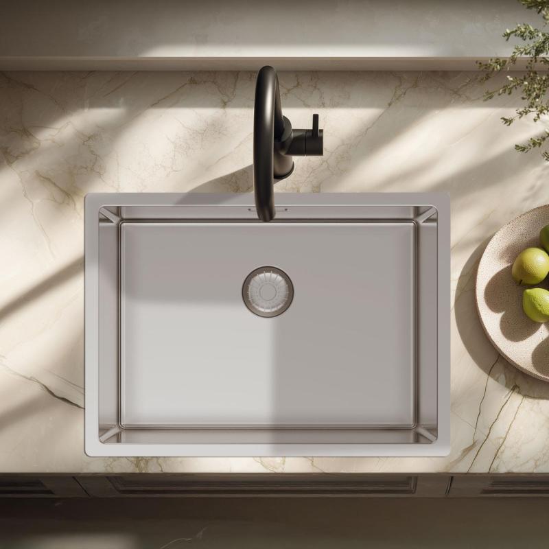 Pure.Sink Exclusivo Speciální 35 cm dlouhý nerezový dřez 50 x 35 cm, poloměr 10 mm PEX5035-02