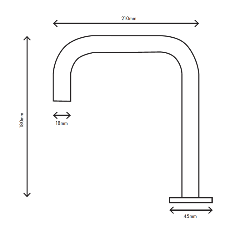 MURO TUA 2otvorová umyvadlová baterie chrom s úhlovým výtokem 1208972108
