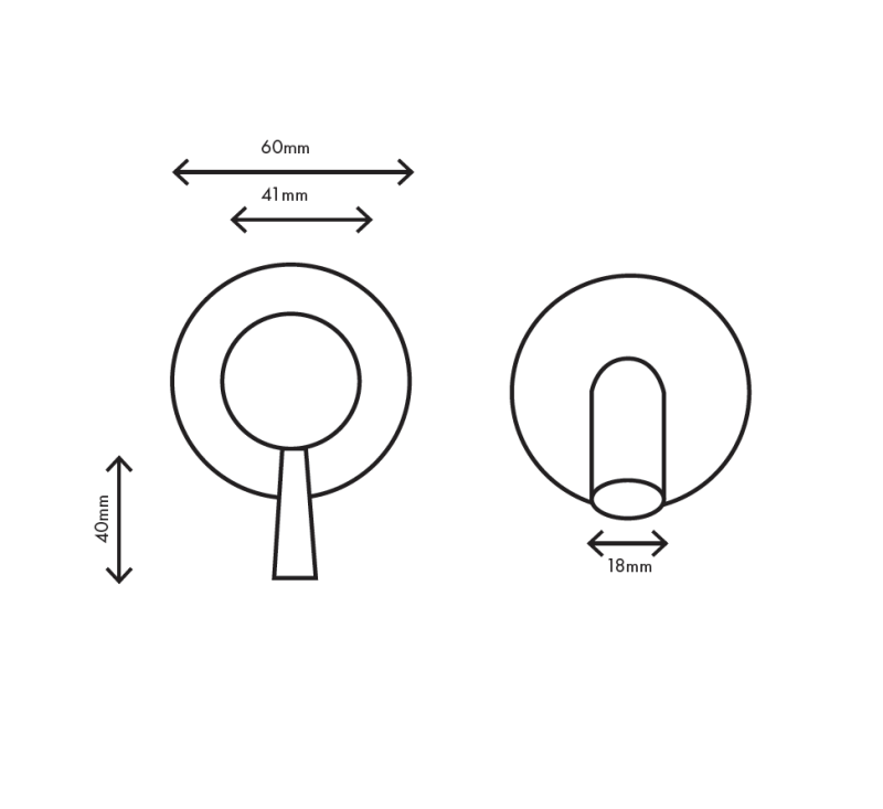 MURO TUA Nástěnná baterie k umyvadlu, chrom M1.AB1.2.CR
