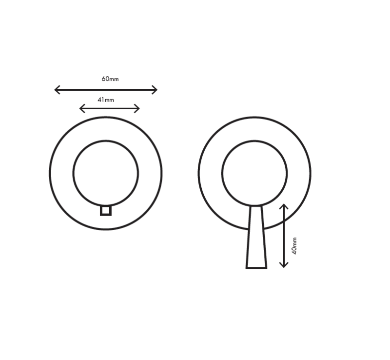 MURO TUA vestavný termostatický sprchový kohoutek s 1 výstupem chrom M1.B31T.R.CR