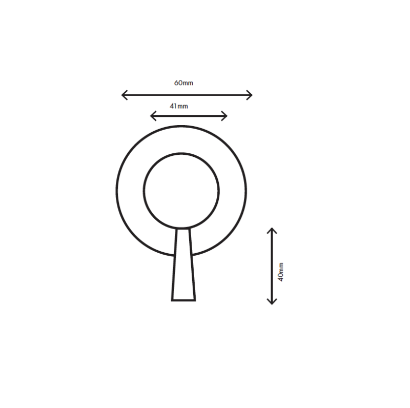 MURO TUA vestavěný 3cestný přepínač chrom M1.B33.3.CR