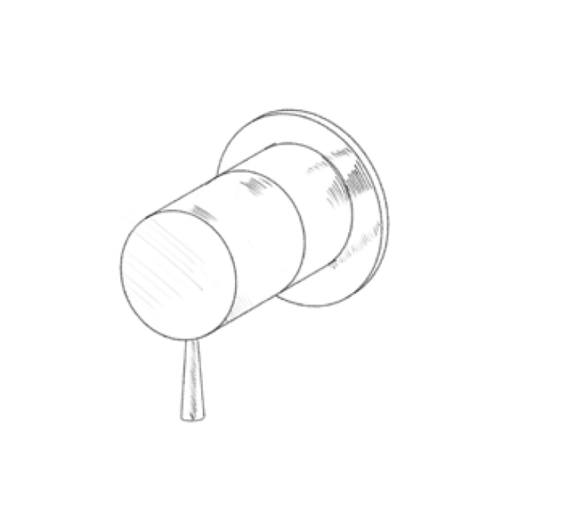 MURO TUA vestavěný 3cestný přepínač chrom M1.B33.3.CR