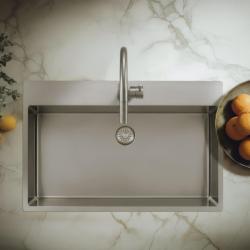 Pure.Sink Exclusivo Nerezový velký dřez 75 x 40 cm Tapwing s otvorem pro baterii PEX7540T-02