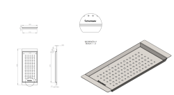 Massimo Accessory Insert Tray Black Matt 183x430x19mm