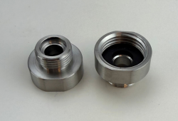 Pure.Sink Přechodová vsuvka z nerezové oceli s vnějším průměrem 3/8 (samec) a vnitřním průměrem 1/2 (samice) Sada 2 kusů PS3812-00