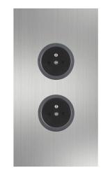 Indux Corner Energetický sloup s 2 zásuvkami Penaarde Nerezová ocel 1208972277