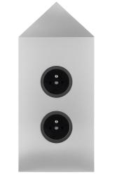 Indux Corner Energetická sloupka se 2 zásuvkami Penaarde Hoek RVS 1208972284