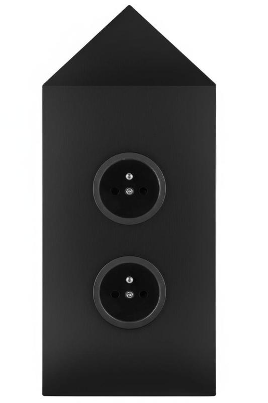 Indux Corner Energetická sloupka se 2 zásuvkami Penaarde Hoek Černá 1208972285