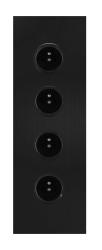 Indux Corner Energetická sloupka se 4 zásuvkami Penaarde Černá 1208972305
