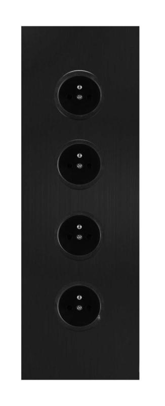Indux Corner Energetická sloupka se 4 zásuvkami Penaarde Černá 1208972305