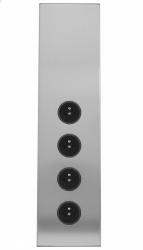 Indux Corner Energetická sloupka se 4 zásuvkami Penaarde Nerezová ocel 1208972308