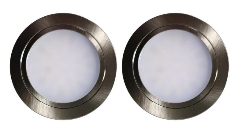 Indux Luma malá vestavěná kuchyně Multi Tone LED Set 2 bodová světla nerezový vzhled 1208972326