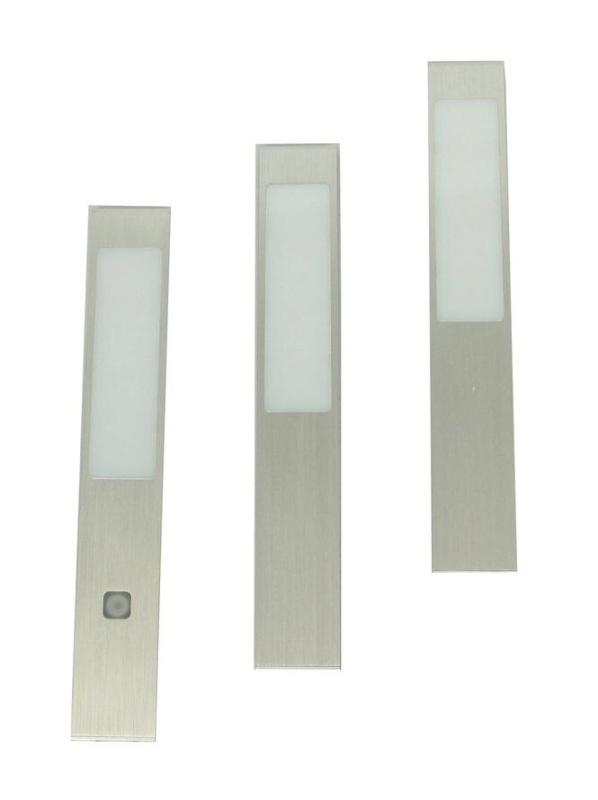 Indux Nex kuchyňská sestava LED Set 3x3 W s integrovaným dotykovým stmívačem hliník 1208972335