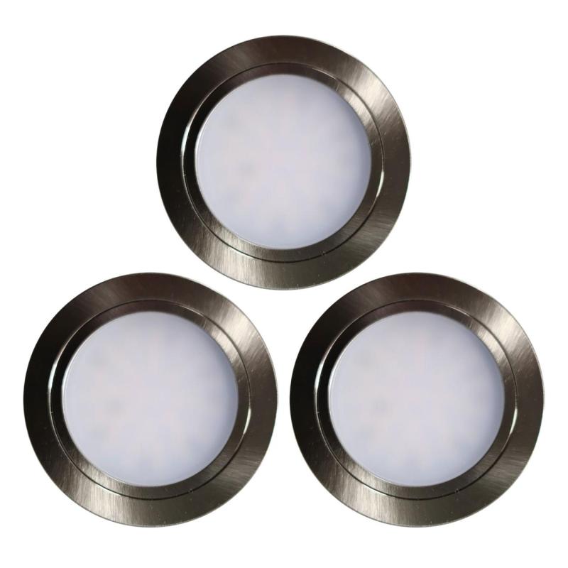Indux Luma vestavná kuchyně Multi Tone LED Set 3 bodová světla nerezový vzhled 1208972401