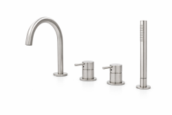 MURO TUA vestavěná vanová baterie s kulatým výtokem a výsuvnou ruční sprchou, chrom 1208972441