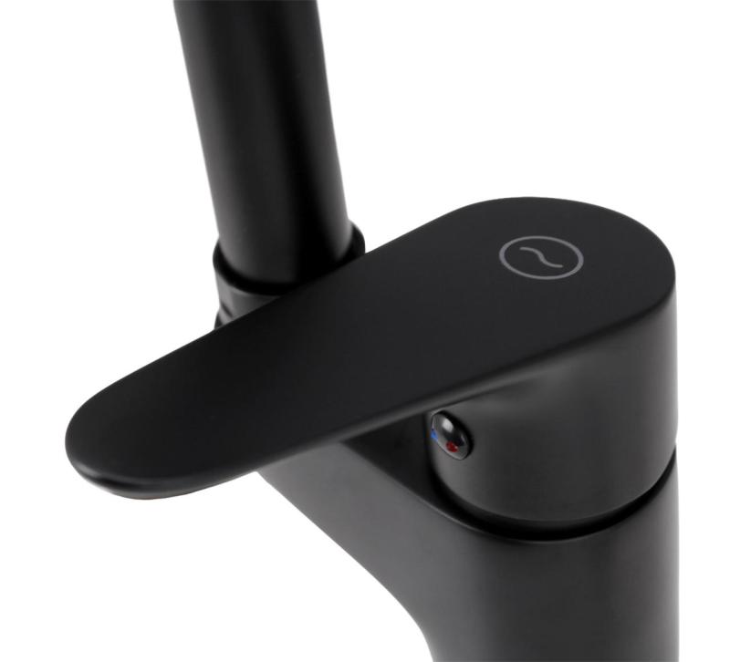 Aquanello Casa Kuchyňská baterie černá s horní pákou BL-1202-CS