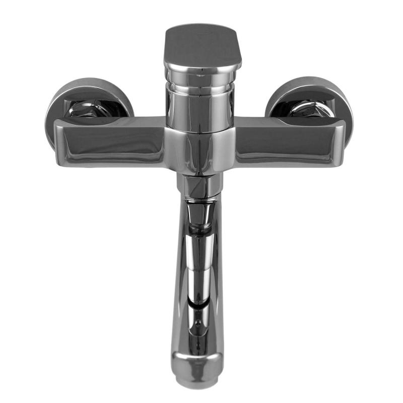 Aquanello Casa Jednopáková kuchyňská nástěnná baterie chrom s výtokem 15 cm CR-1415-CS