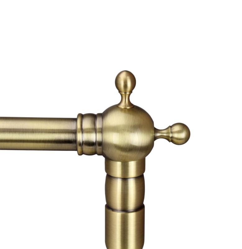 Aquanello Heritage Ascot Klasická kuchyně Nostalgický kuchyňský kohoutek Bronzový s úhlovým výtokem BN-4002-HA