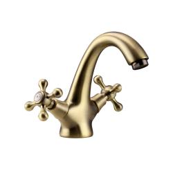 Aquanello Heritage Ascot Klasická nostalgická umyvadlová baterie Bronz BN-4101-HA