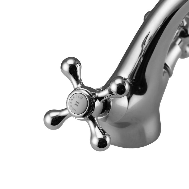 Aquanello Heritage Ascot Klasická nostalgická umyvadlová baterie Chrom CR-4101-HA