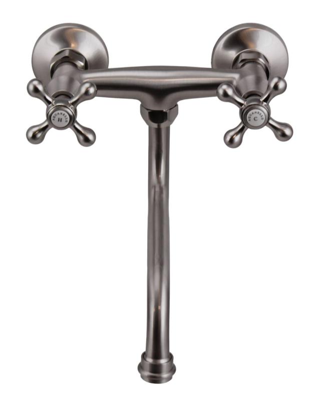 Aquanello Heritage Ascot Klasický kuchyňský nástěnný kohoutek z nerezové oceli NB-4111-HA