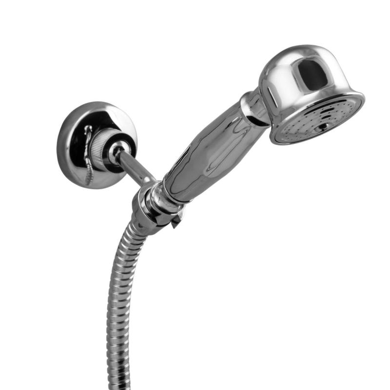 Aquanello Heritage Ascot Klasická sprchová baterie s hvězdicovými kohoutky, chrom, včetně ruční sprchy CR-2002-HA