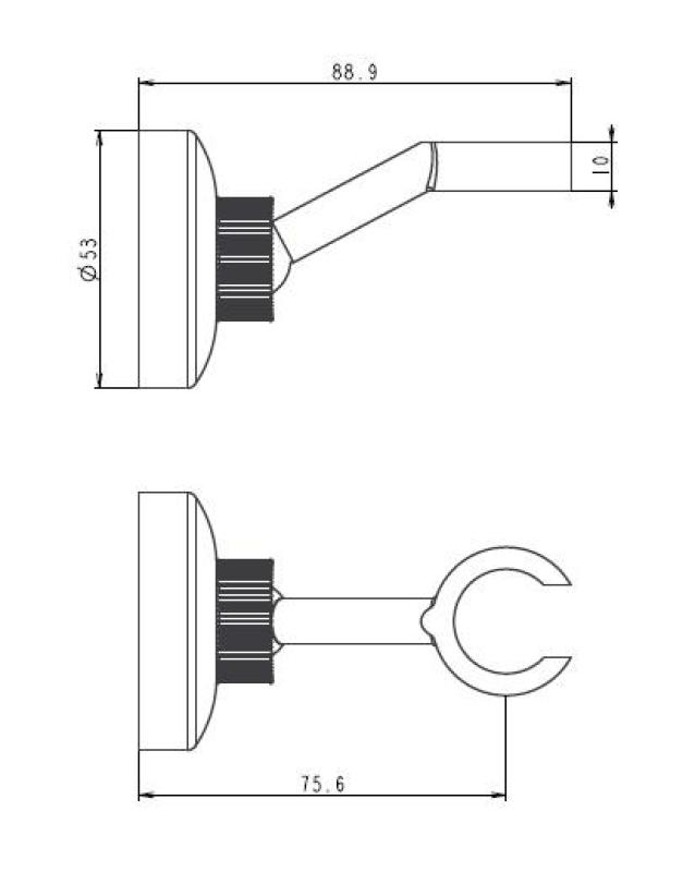 Aquanello Heritage Collection Klasický držák ruční sprchy z nerezové oceli NB-9003-HC