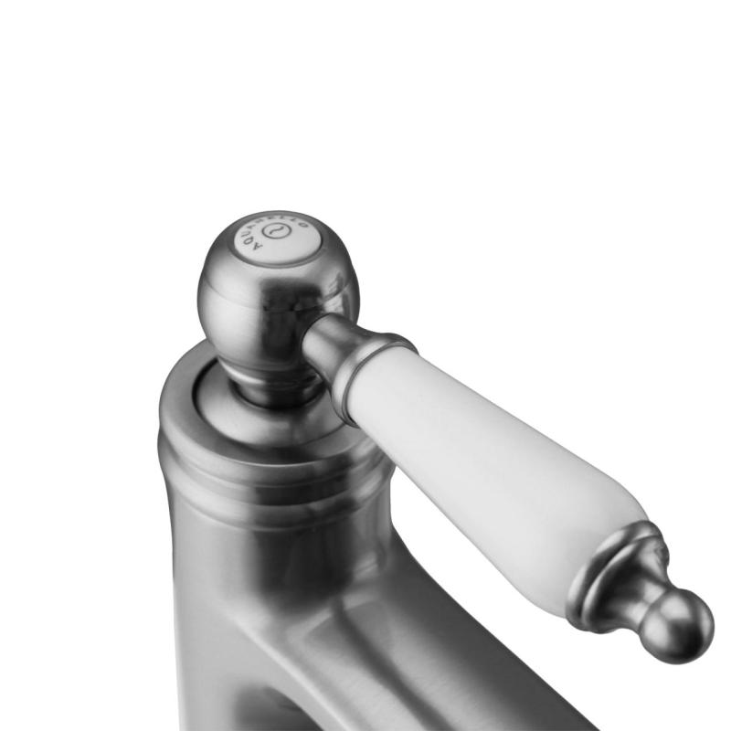 Aquanello Heritage Manor Klasická nostalgická umyvadlová baterie z nerezové oceli NB-1001-HM