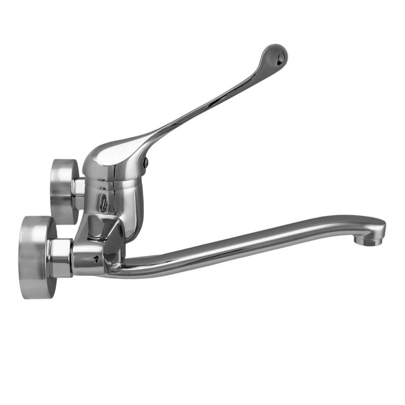 Aquanello Medic Kuchyňský nástěnný kohoutek s dlouhou rukojetí, chrom CR-1005-MD