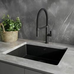 Ausmann Alira Černý kuchyňský kohoutek s flexibilním výtokem 1208972565