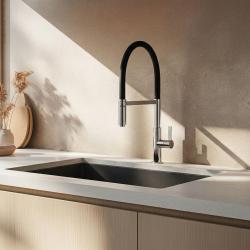 Ausmann Lavea Chrom Kuchyňská baterie s otočným a ohebným výtokem 1208972568