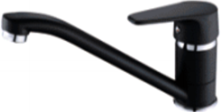 Aquanello Casa Nízká jednopáková kuchyňská baterie, černá BL-1203-CS