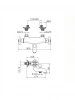 Huber Croisette Badthermostaatkraan Chroom CST2701021